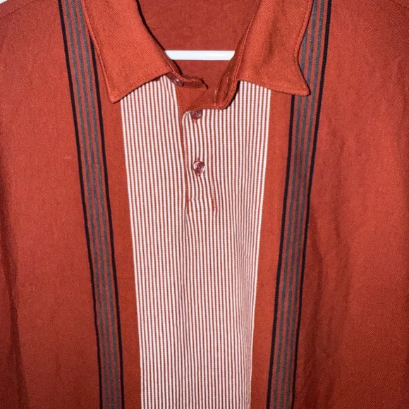 Express Men's Rust and Black Casual Shirt Size XL - Picture 3 of 6